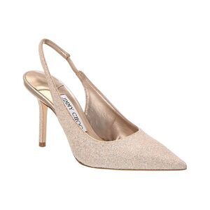 Jimmy Choo Love 85 Leather Slingback Pump, Gold